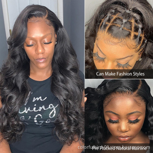 32 30 inch Body Wave Lace Front HD transparent lace Body Waves Wigs Malaysian hair 4x4 Closure Wig Human Hair For Black Women